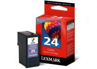 Lexmark 24 3-colour genuine ink   185 pages  
