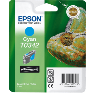 Epson T0342 Cyan genuine ink Chameleon  440 pages  