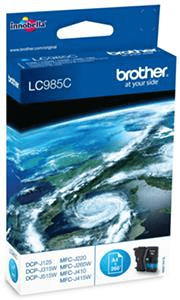 Brother LC985C Cyan genuine ink   260 pages  
