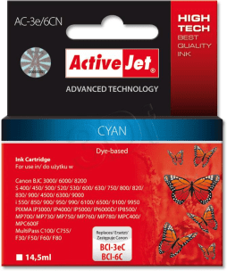 ActiveJet ACi-6 Cyan generic ink      