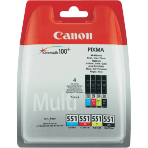 Canon CLI-551VP Black, cyan, magenta & yellow genuine 4 pack     