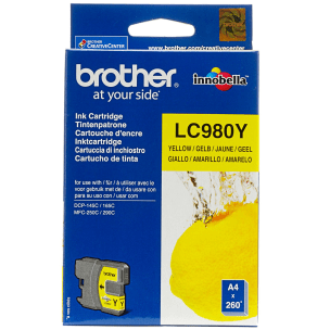 Brother LC980Y Yellow genuine ink   260 pages  