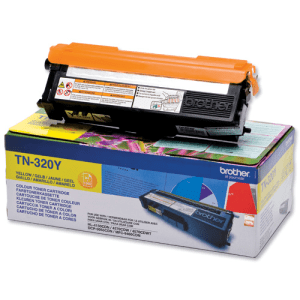Brother TN320Y Yellow genuine toner   1500 pages  