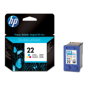 HP 22 Tri-colour genuine ink   175 pages  
