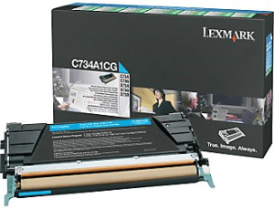 Lexmark C734 Cyan genuine toner   6000 pages  