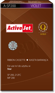 ActiveJet A-SP200 Black Fabric Ribbons, Dot Matrix Ribbons and Thermal Rolls  generic   1 Ribbon