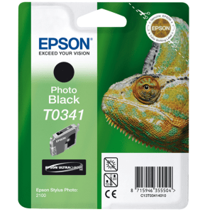 Epson T0341 Photo black genuine ink Chameleon  628 pages  