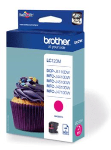 Brother LC123M Magenta genuine ink   600 pages  