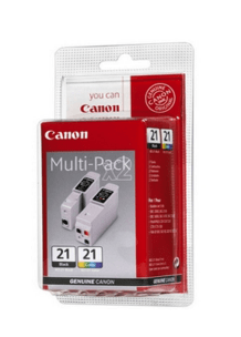 Canon BCI-21 Black/ Color Black & 3-colour genuine value-pack     