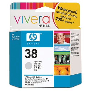 HP 38 Light grey genuine ink      