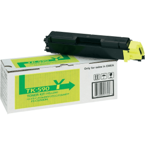 Kyocera Mita TK-590Y Yellow genuine toner   5000 pages  