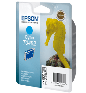 Epson T0482 Cyan genuine ink Seahorse  430 pages  