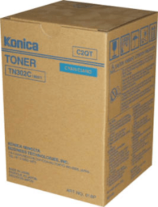 Konica Minolta TN302C Cyan genuine toner   11500 pages  
