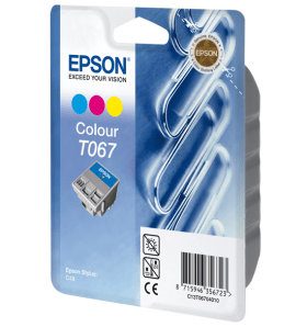 Epson T067 3-colour genuine ink Paperclips  220 pages  