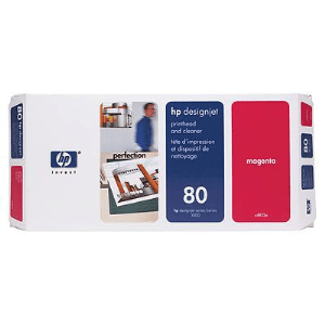 HP 80 Magenta genuine printhead/ cleaner     