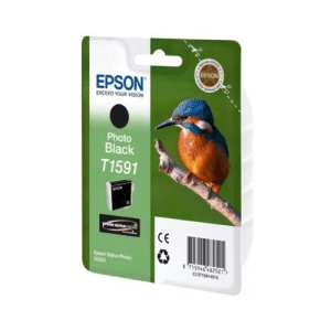 Epson T1591 Photo black genuine ink Kingfisher     