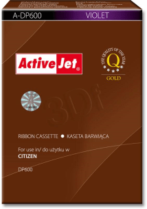 ActiveJet A-DP600 Black Fabric Ribbons, Dot Matrix Ribbons and Thermal Rolls  generic   1 Ribbon