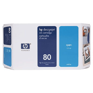 HP 80 Cyan genuine ink      