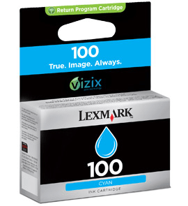 Lexmark 100 Cyan genuine ink   200 pages  