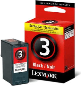 Lexmark 3 Black genuine ink   175 pages  