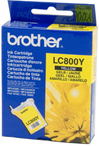 Brother LC800Y Yellow genuine ink End of life.  400 pages  