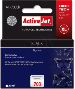 ActiveJet AHi-703Bk Black recycled ink      