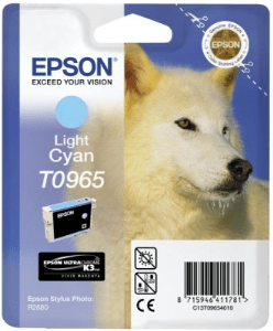 Epson T0965 Light cyan genuine ink Wolf     