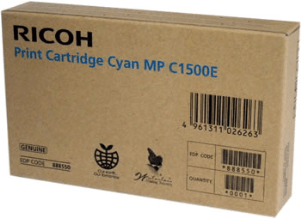 Ricoh Type MP C1500E Cyan genuine toner   3000 pages  