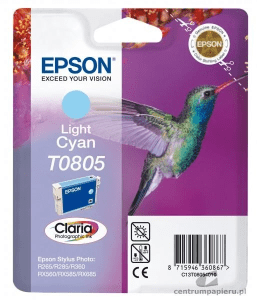 Epson T0805 Light cyan genuine ink Hummingbird  345 pages  