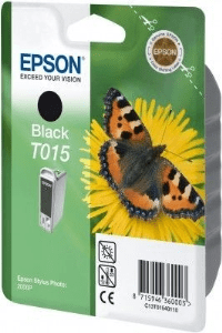 Epson T015 Black genuine ink Butterfly  350 pages  