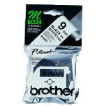 Brother M-K221BZ 9mm      - 0.4" Black on white P-Touch tape.