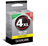 Lexmark 4XL Black genuine ink   410 pages  