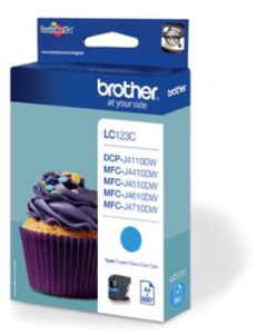 Brother LC123C Cyan genuine ink   600 pages  