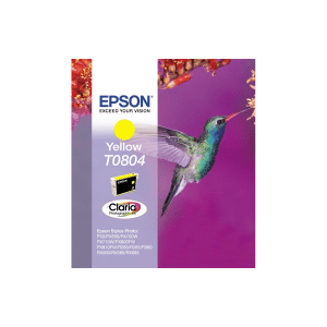 Epson T0804 Yellow genuine ink Hummingbird  520 pages  