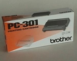 Brother PC301 Black thermal roll & cassette genuine 235 pages  