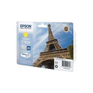 Epson T7024 XL Yellow genuine ink Eiffel Tower  2000 pages  