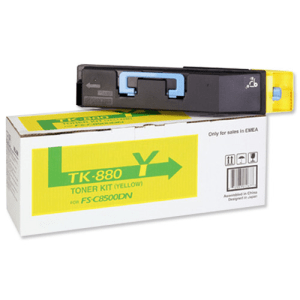 Kyocera Mita TK-880Y Yellow genuine toner   18000 pages  