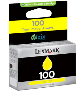Lexmark 100 Yellow genuine ink   200 pages  