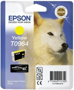 Epson T0964 Yellow genuine ink Wolf     