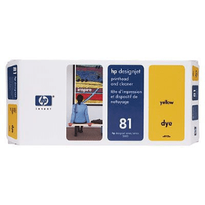 HP 81 Yellow genuine printhead/ cleaner     