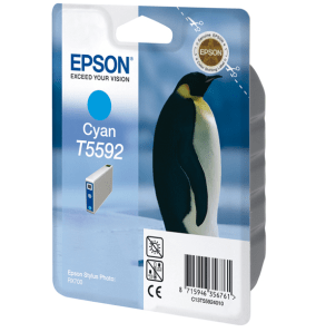Epson T5592 Cyan genuine ink Penguin     