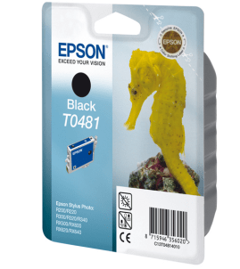 Epson T0481 Black genuine ink Seahorse  630 pages  