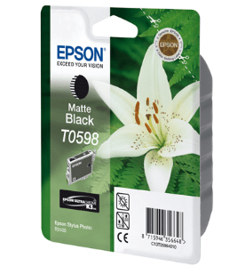 Epson T0598 Lily Matte black genuine ink *end of life*     