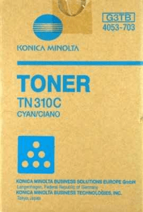 Konica Minolta TN310C Cyan genuine toner   11500 pages  