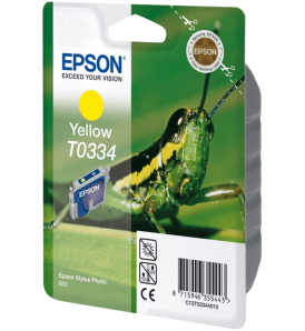 Epson T0334 Yellow genuine ink Grasshopper  440 pages  