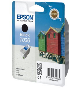 Epson T036 Black genuine ink Beach huts  330 pages  