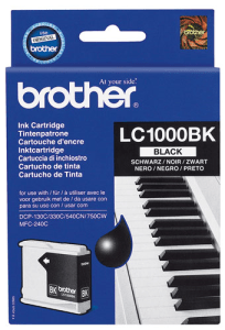 Brother LC1000Bk Black genuine ink   500 pages  