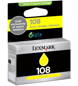 Lexmark 108 Yellow genuine ink Not available  200 pages  