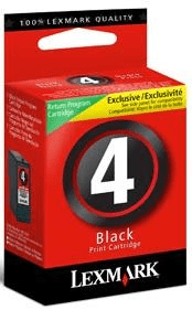 Lexmark 4 Black genuine ink   175 pages  