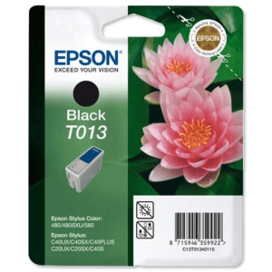 Epson T013 Black genuine ink Orchids  300 pages  